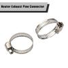 XhuangTech Stainless Steel Parking Air Heater Exhaust Pipe, 2.5CM/1 Inch Inner Diameter Universal Diesel Gas Vent Hose, Air Heater Fuel Tank Exhaust Pipe for Car Truck RV Boat Van (100cm/39.4in) view 3