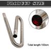 XhuangTech Stainless Steel Parking Air Heater Exhaust Pipe, 2.5CM/1 Inch Inner Diameter Universal Diesel Gas Vent Hose, Air Heater Fuel Tank Exhaust Pipe for Car Truck RV Boat Van (100cm/39.4in) view 4