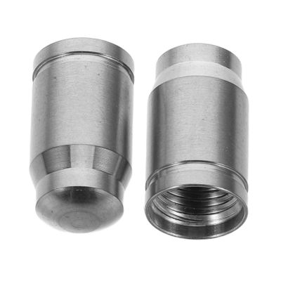 Toyvian 2pcs Titanium Alloy Bike Tire Valve Caps Air Stem Covers for Mountain and Road Lightweight Protectors for Tire Pressure Maintenance