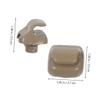 Car Sun Visor Fixing Clip Hook for Interior Beige PP view 2