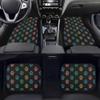 Quelytytrip Colorful Dog Paws Print Auto Carpet Car Floor Mats Full Set,Front and Rear Liners Car Mats,Universal Fit for Cars,SUVs,Sedan,Truck,or Van view 2