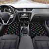 Quelytytrip Colorful Dog Paws Print Auto Carpet Car Floor Mats Full Set,Front and Rear Liners Car Mats,Universal Fit for Cars,SUVs,Sedan,Truck,or Van view 3
