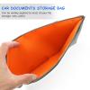 GRIRIW 1Pc Stylish Visor Organizer Practical Certificate Storage Bag for Id Cards Multi Purpose Pocket for Documents Accessories Compatible with Vehicles view 3