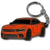 FOUR WHEEL BEAST DODGE Charger Keychain - Officially Licensed - Accessories SRT Toy Car Metal Cool Car Key Chain Gift (Go Mango) view 1