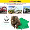 Heavy Duty Green Stackable Crane Outrigger Pads - Unbreakable Extra Thick Stabilizer Leveling Pads for RV & Utility Trucks (Set of 4, 11.8"x11.8"x2") - Prevent Sinking, 3-10cm Options view 4