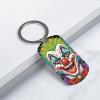 JKLQWH Metal Keychain Clowns Printed Car Key Finder Metal Anti-Loss Key Chain Clips And Rings Mom & Son Cool Keychain Christmas Gifts for Mom Mother Birthday Gifts view 3