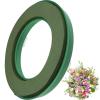 VICASKY Wedding Car Floral Holder with Suction Cup, 11.81 x 11.81 x 1.57 Inch, Green Plastic Flower Base view 1