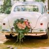 VICASKY Wedding Car Floral Holder with Suction Cup, 11.81 x 11.81 x 1.57 Inch, Green Plastic Flower Base view 4