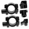 Gogogmee 2Pcs Motorcycle Mirror Mounts Durable Rearview Mirror Holder for Enhanced Cycling Safety Compatible with Motorbikes and Bicycles Easy Installation view 4