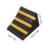 Portable Rubber Wheel Chock Wedge for Trailer Leveling 16.5x12x11cm view 2