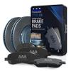 AAA Frictions Front Brake Kit for INFINITI G35 2005-2008, Type 03 Hydro Adaptive Brake Pads with SC Type Semi-Coated Rotors view 1