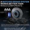 AAA Frictions Front Brake Kit for INFINITI G35 2005-2008, Type 03 Hydro Adaptive Brake Pads with SC Type Semi-Coated Rotors view 4