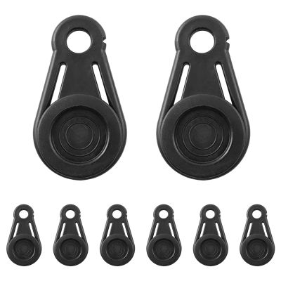 TOGEVAL 8pcs Tent Clips for Camping Movable Tarp Grabbers Sturdy Plastic Design for Securing Tarps and Awnings Outdoors