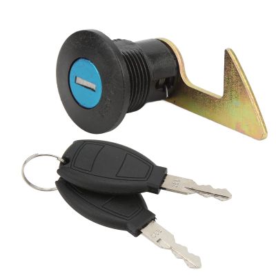 CHICIRIS Motorcycle Scooter Aluminum Trunk Lock Tail Box Lock, Scooter Fitting Tail Lock, Plastic Universal Electric Motorcycles Storage Trunk (A Long Hook)