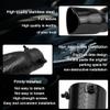 Sandfren 2.5" to 2.8" Car Exhaust Tip, 2.5" Inlet 2.8" Outlet 5.39" Long Stainless Steel Heart-Shaped Surface Polished Exhaust Tailpipe Tip, Rolled Edge Bolt on Diesel Pipe, Universal Fit (Red) view 3