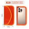 Ongfuwu 2PCS Faraday Bag for Phones and Car Keys, Keyless Entry RFID Signal Blocking Bag Key Fob Protector, Anti-Theft Faraday Pouch for Cell Phone Privacy Protection, Signal Shielding (Orange) view 2
