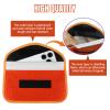 Ongfuwu 2PCS Faraday Bag for Phones and Car Keys, Keyless Entry RFID Signal Blocking Bag Key Fob Protector, Anti-Theft Faraday Pouch for Cell Phone Privacy Protection, Signal Shielding (Orange) view 3