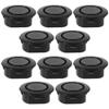 DOITOOL Universal Bumper Body Hole Cover Waterproof Parking Hole Caps for Front and Rear Bumpers Auto Truck Exterior Replacement Parts Easy Installation 1.18X1.18X0.39In view 1