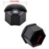 Parliky Car Wheel Cover Black Hexagon Socket Tire Nuts Decorative Wheel Nut Covers Clips Bike Screw Protection Screw view 3
