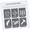 Cabilock 1Pc Durable Car Trailer Towing Rope with Hook Heavy Duty Tow Strap for Emergency Response High Toughness Easy to Carry Practical for Automobiles view 4