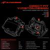 A-Premium Rear Left and Right Side Disc Brake Caliper with Bracket view 3