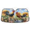Car Windshield Sun Shade Foldable, Cock Watering Can Frog Flower Railing Sun Shade for Car Truck Window Front Windshield, Blocks UV Rays Sun Visor Protector Sun Heat Reflector to Keep Your Vehicle Coo view 1