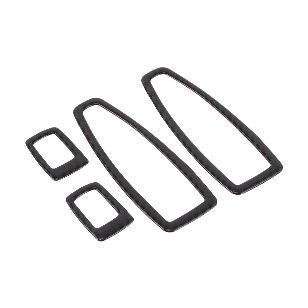 TUCKBOLD Door Window Lift Switch Button Panel Cover for BMW 3 Series F30 F31 2011-2018 Front Rear Left Right Glue Carbon Fiber Pattern Black 1 Set