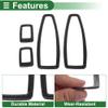 TUCKBOLD Door Window Lift Switch Button Panel Cover for BMW 3 Series F30 F31 2011-2018 Front Rear Left Right Glue Carbon Fiber Pattern Black 1 Set view 3