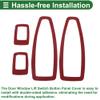 TUCKBOLD Door Window Lift Switch Button Panel Cover for BMW 3 Series F30 F31 2011-2018 Front Rear Left Right Glue Carbon Fiber Pattern Black 1 Set view 4