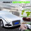 Hail Proof Car Covers Custom Fit for Peugeot 406 1995-2004, Thickened Hailproof Half Car Cover, Rain, Sun, Hail and Collision Protection, Upgraded Protection view 4