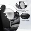 JXTH Fit for Toyota Prius Seat Covers 2001-2026, Nappa Leather, 360 Full Protection, Thick Padding & Memory Foam, Waterproof & Stain-Resistant Car Seat Cover (Standard 5 Seats,Black&Gray) view 2