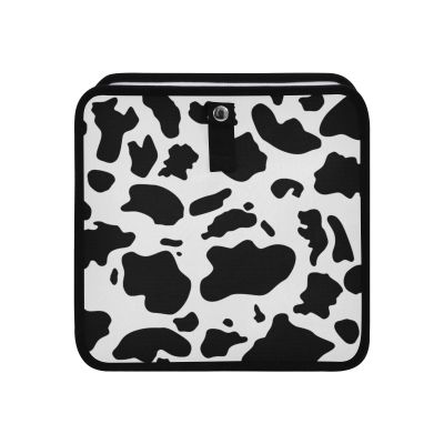 Tatenale Cow Print Car Trash Can Foldable Hanging Waterproof Small Automotive Garbage Cans Trash Bin Storage Bag Car Dustbin Organizer Accessories Small 8.66x8.66x5.9