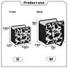 Tatenale Cow Print Car Trash Can Foldable Hanging Waterproof Small Automotive Garbage Cans Trash Bin Storage Bag Car Dustbin Organizer Accessories Small 8.66x8.66x5.9 view 3