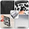 Tatenale Cow Print Car Trash Can Foldable Hanging Waterproof Small Automotive Garbage Cans Trash Bin Storage Bag Car Dustbin Organizer Accessories Small 8.66x8.66x5.9 view 4