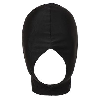 Hansber Adult Full Head Cover Breathable Cut Out Face Mask Headgear Stretchy Balaclava Hoods for Cosplay Nightclub Motorcycle Black C Medium