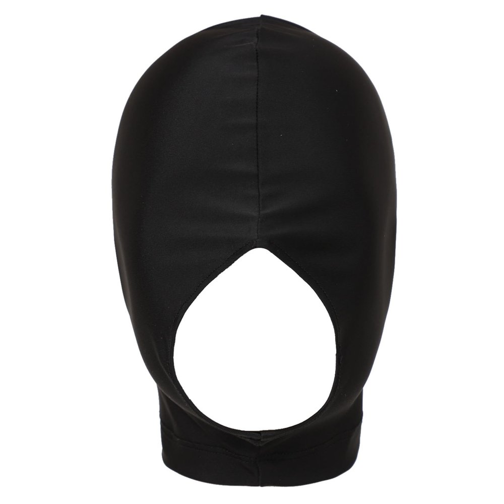 Hansber Adult Full Head Cover Breathable Cut Out Face Mask Headgear Stretchy Balaclava Hoods for Cosplay Nightclub Motorcycle Black C Medium