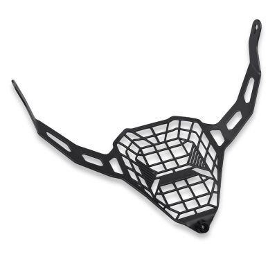 BYEMTTY Motorcycle Headlight Guard Shield, Black Metal Grid Protection Cover for Suzuki V-Strom 800/DE 2023+