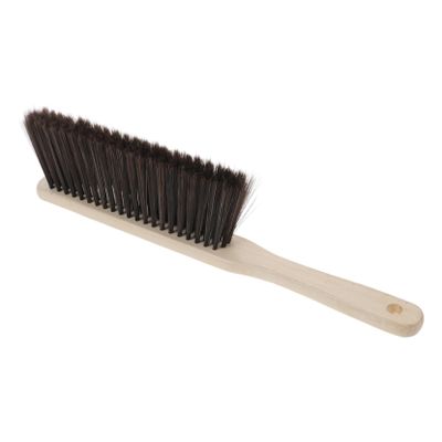 Wooden Bed Brush with Curved Long Handle for Bedding