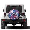 Foruidea Leopard Pattern Spare Tire Cover with Backup Camera Hole Wheel Tire Cover Fit Trailer, RV, SUV and Many Vehicle 16inch view 1