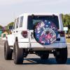 Foruidea Leopard Pattern Spare Tire Cover with Backup Camera Hole Wheel Tire Cover Fit Trailer, RV, SUV and Many Vehicle 16inch view 2