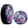 Foruidea Leopard Pattern Spare Tire Cover with Backup Camera Hole Wheel Tire Cover Fit Trailer, RV, SUV and Many Vehicle 16inch view 3
