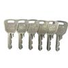 6Pcs 4241A Ignition Keys with Loreto Logo, Silver Metal - for Haulotte, Ronis, JLG Lifts Part #2440306540 view 3