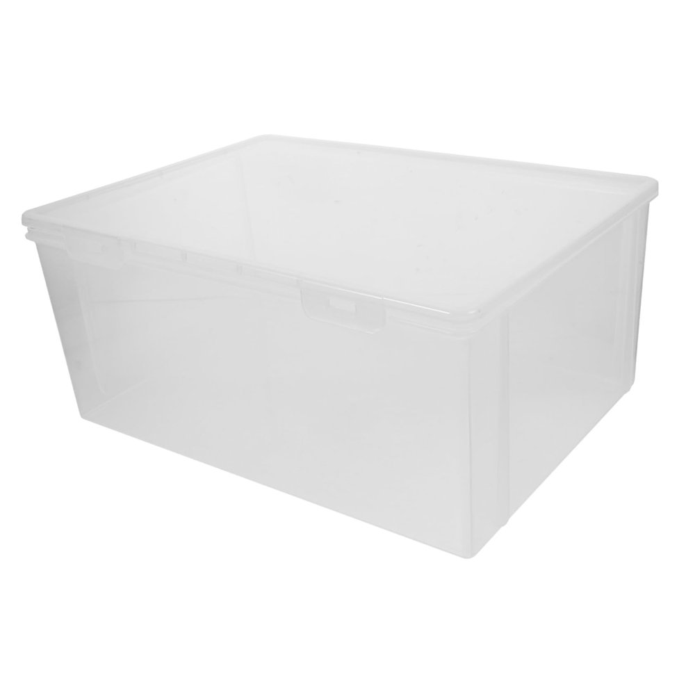 Alipis Dustproof CD Storage Box Portable DVD Organizer Plastic Disc Holder for Albums and Comics for Home and Office Use