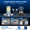 Marsauto 5202 LED Fog Light Bulbs, 10,000 lumens 6000K Cool White, 48 Chips DRL Bulb, 5202 Led Bulb 1:1 Mini Size 5202 5201 PS24W Fog Lights Led, 360 Illumination, Side Marker Lights view 2
