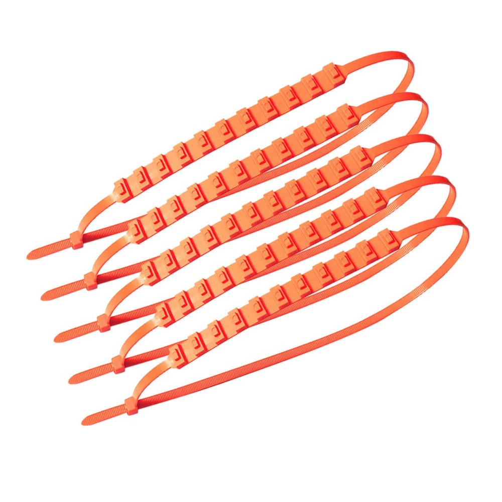 Cabilock 5pcs Anti-Skid Tire Chains Set for Cars and SUVs Sturdy Snow Chains for Winter Driving for Emergency Use