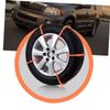 Cabilock 5pcs Anti-Skid Tire Chains Set for Cars and SUVs Sturdy Snow Chains for Winter Driving for Emergency Use view 2