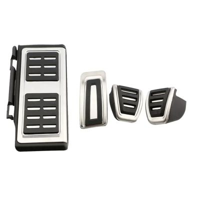 Car Pedals Compatible for Audi A3 8V Q2 Q3 SQ2 S1 S3 RS3 RS Q3 TT LHD Accelerator Gas Brake Clutch Rest Pedal Cover Kit Accessories(at)