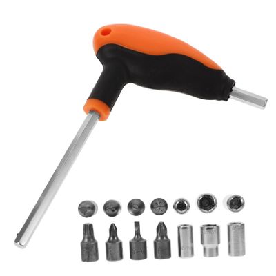 ABOOFAN Motorcycle T-Handle Wrench Set Long Arm Spanner Key Tool for Mechanical Maintenance Versatile Repair Kit for Motorcycles and Cars