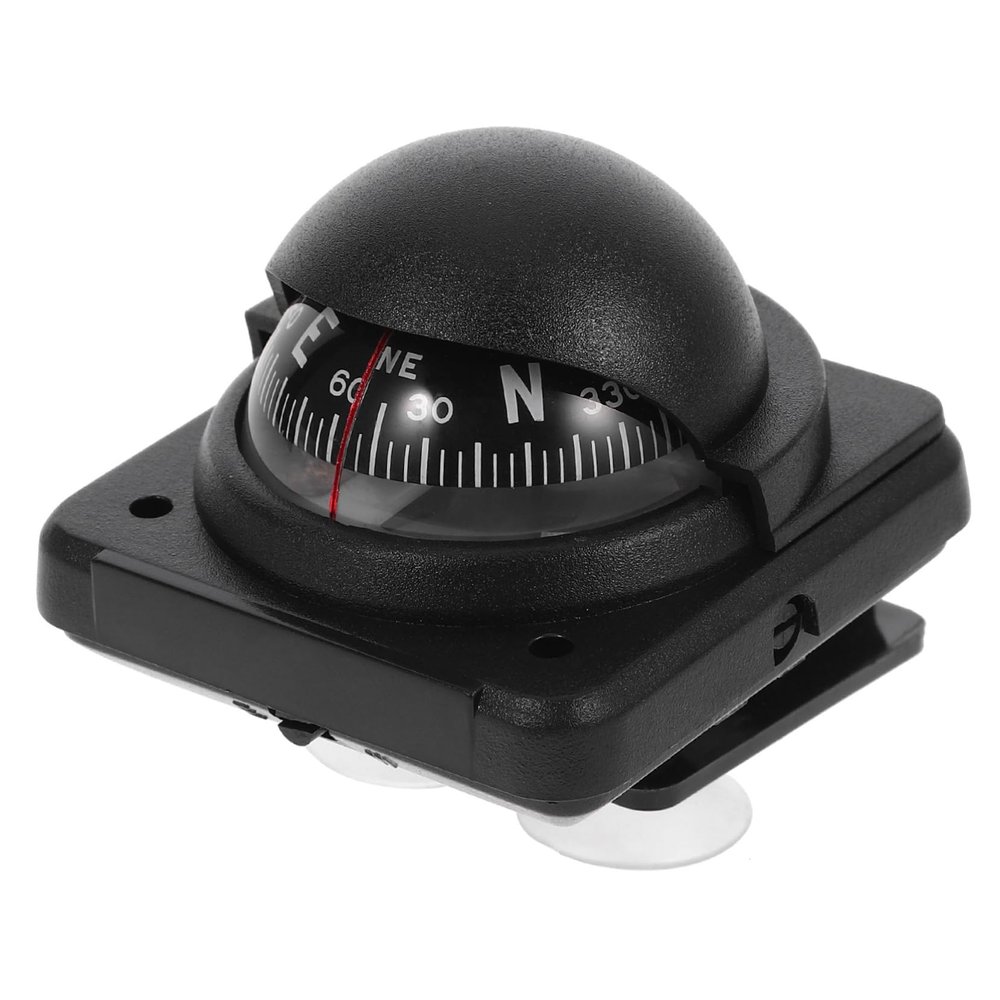 Alipis Car Compass Ball Dashboard Automotive Compass for Accurate Navigation Boats Trucks and Cars Durable Material Portable Direction Pointing Device