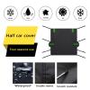 MotorCart Basics Half car Cover Waterproof Compatible with Alfa Romeo 155 1992-1998,Sun Protection in Summer and Snow Protection in Winter Half car Cover Black view 3